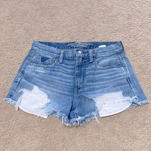 American Eagle Vintage Hi-Rise Festival Distressed Shorts